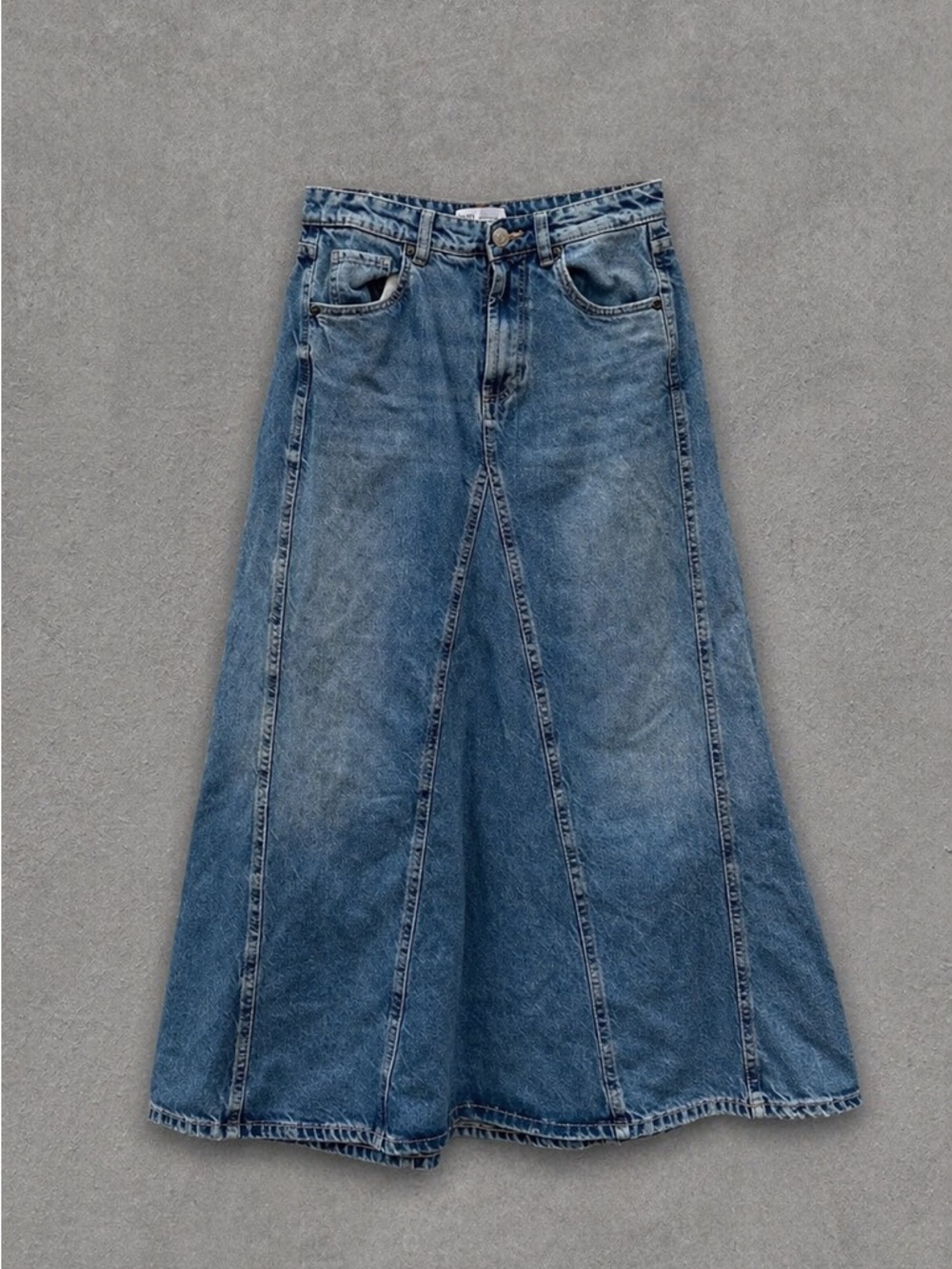 Zara Denim Maxi Skirt